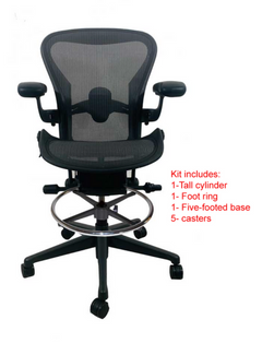 Aeron Stool Conversion Kit With Base- Remastered