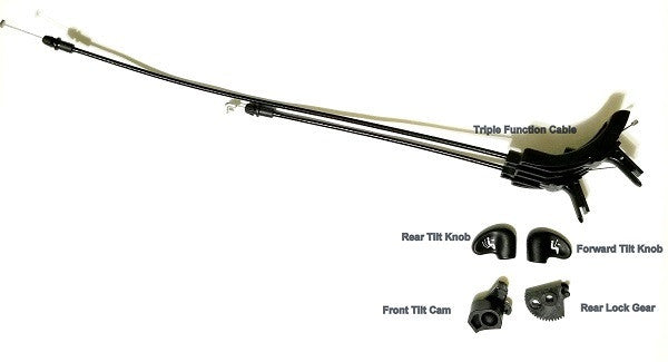 Aeron Forward / Rear Tilt Cable, Gear, Lever and Paddle Kit