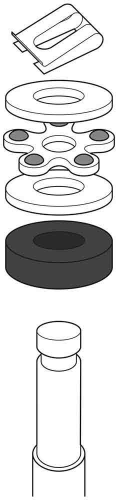 Gas Cylinder Hardware Repair Kit Replacement for Aeron Chairs