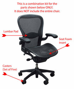 Aeron Refurbish Chair Parts Combination Kit
