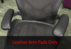 Replacement arm pads Herman Miller Aeron Chair LEATHER